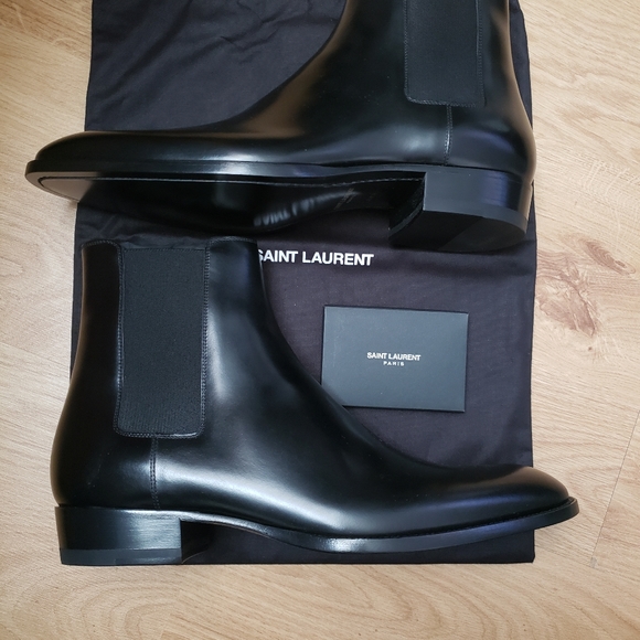 Saint Laurent Mens Wyatt 30 Chelsea Boots size 42 1/2 NEW - Picture 7 of 13